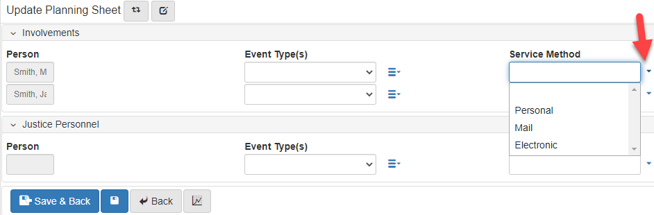 Update Planning Sheet