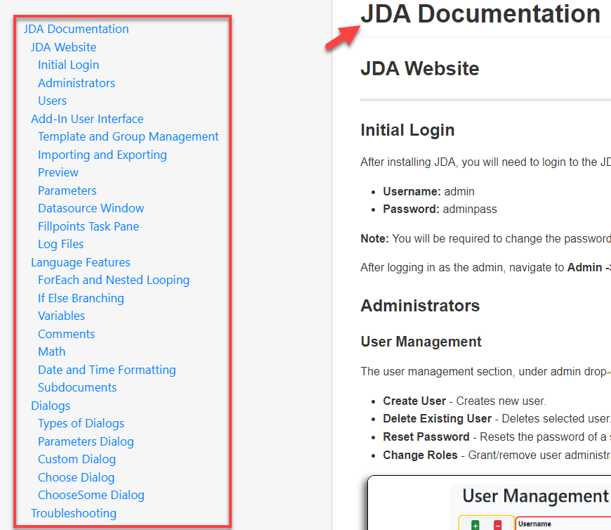 JDA Documentation