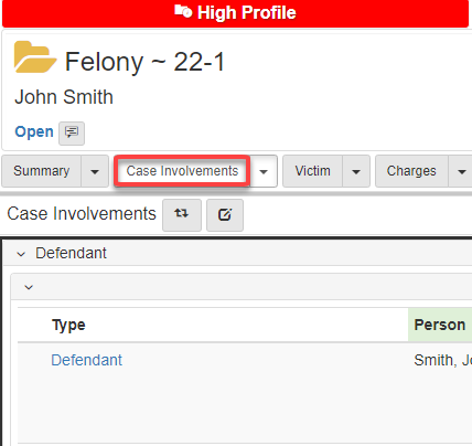 Case Involvements