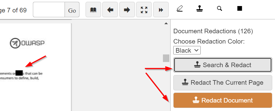 Document Viewer Redact