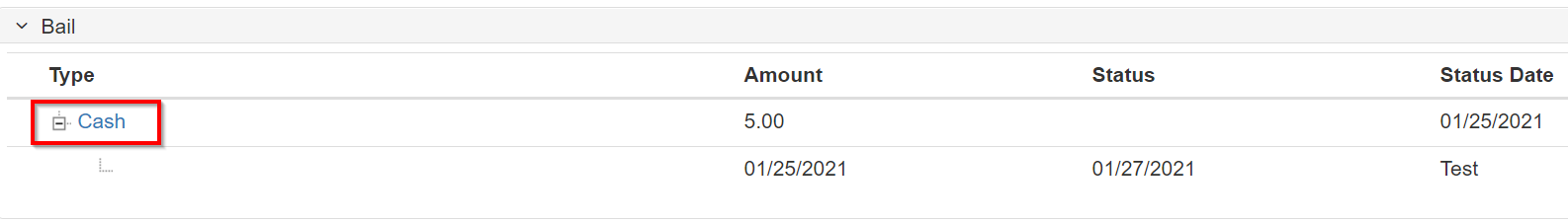 Update Form link for Bail