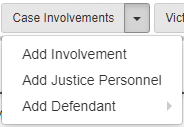 case involvement dropdown menu