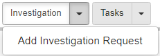 investigation dropdown menu