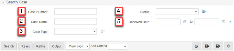 Search Case Parameters Guide