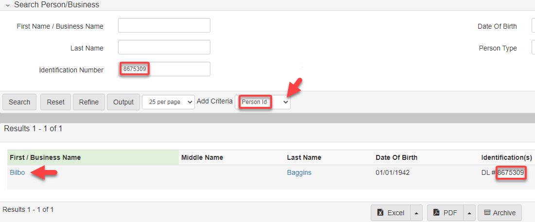 Bottom Search Controls Extra Criteria Example