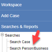 Search Person Business Link Left Nav.