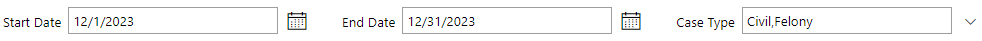 Declined Cases parameters