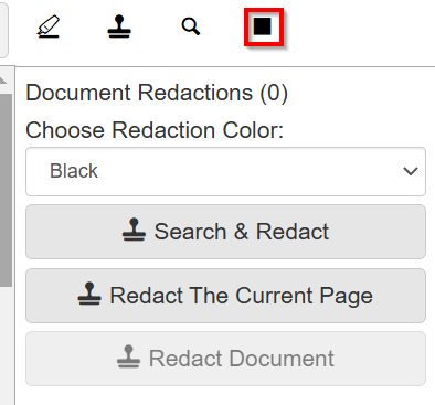 Redaction options