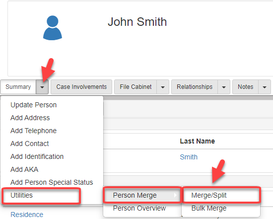 Person Merge/Split