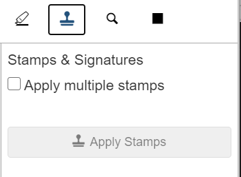 Document Viewer Stamps and Signatures