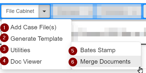 File Cabinet Dropdown Actions Numbered Image