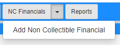 Non-collectible financials dropdown menu