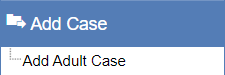 Left navigation Add Case navigation items