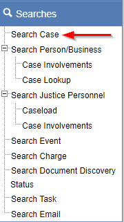 Search Case navigation item